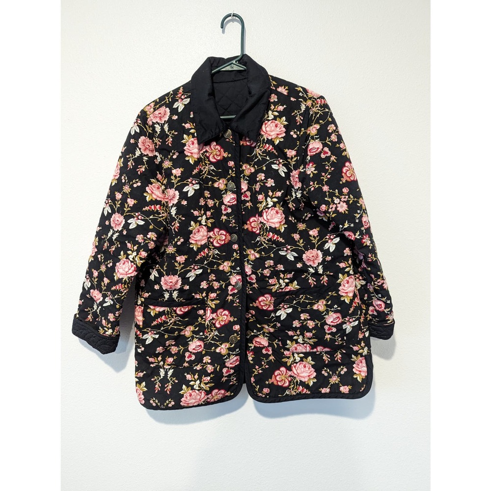 Spring 2025 Trends Quilted Jacket Vintage Floral Grandmacore - Picture 2 of 10
